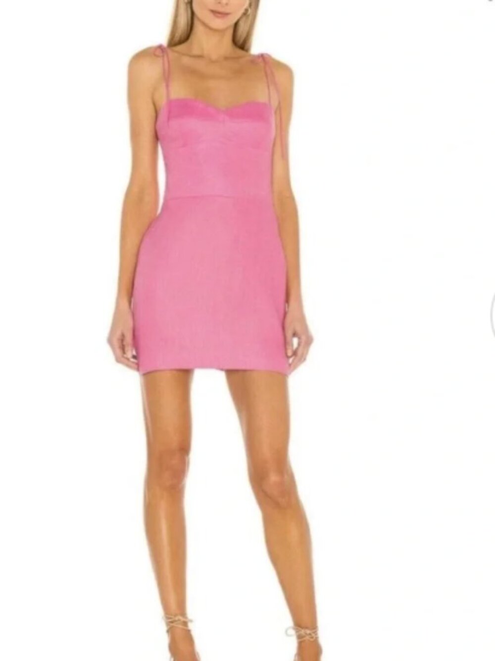 Amanda Uprichard Cava Mini Dress in Pink - Size Small